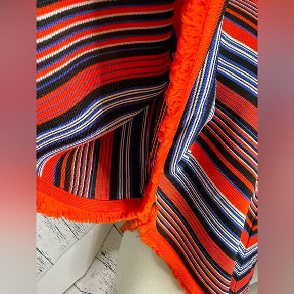 Vintage 1960’s Evan Wayne Original Pullover Poncho Stripes Sz 11 - Picture 5 of 9